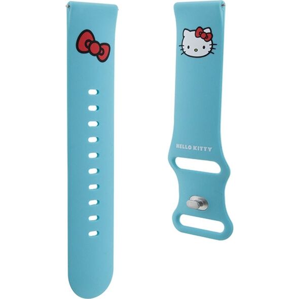 HelloKitty Hello Kitty Pasek Uniwersalny HKUWLSCHBLB Silicone Kitty Head niebieski/blue 22mm