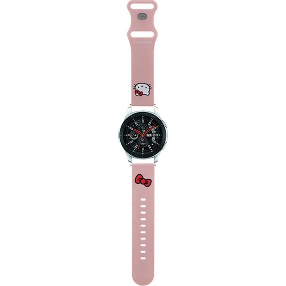 HelloKitty Hello Kitty Pasek Uniwersalny HKUWLSCHBLP Silicone Kitty Head różowy/pink strap 22mm