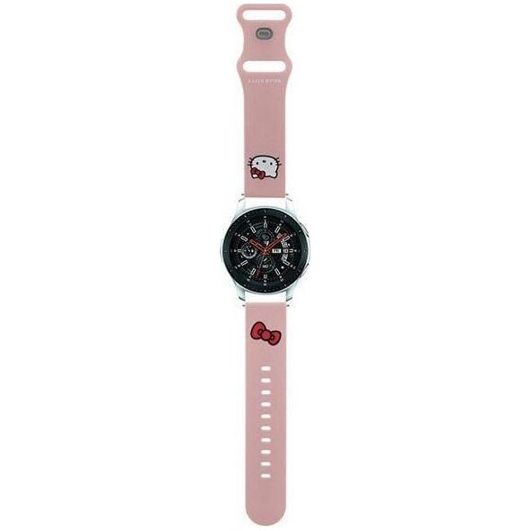 HelloKitty Hello Kitty Pasek Uniwersalny HKUWLSCHBLP Silicone Kitty Head różowy/pink strap 22mm