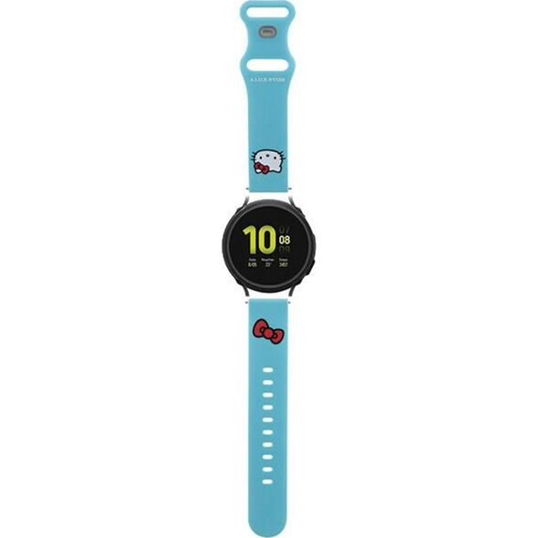 HelloKitty Hello Kitty Pasek Uniwersalny HKUWMSCHBLB Silicone Kitty Head niebieski/blue 20mm