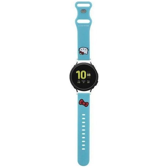 HelloKitty Hello Kitty Pasek Uniwersalny HKUWMSCHBLB Silicone Kitty Head niebieski/blue 20mm