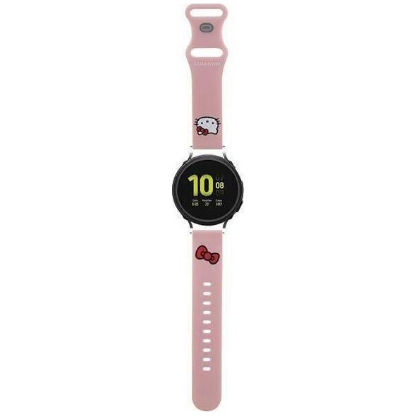 HelloKitty Hello Kitty Pasek Uniwersalny HKUWMSCHBLP Silicone Kitty Head różowy/pink strap 20mm