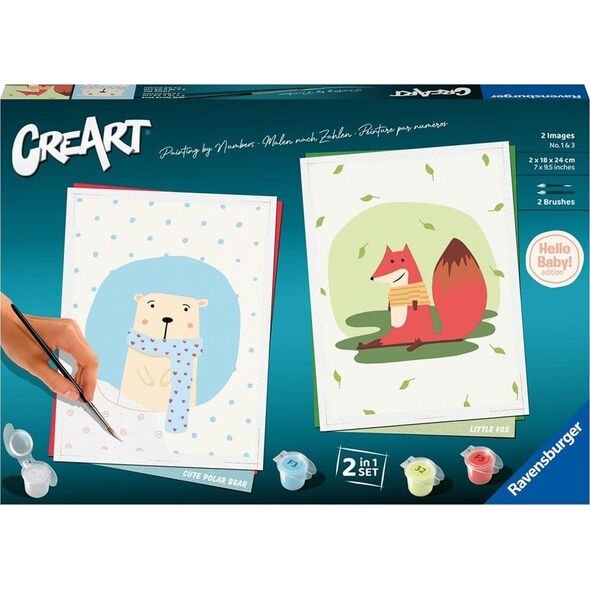 Ravensburger CreArt : Zestaw Miś z Liskiem
