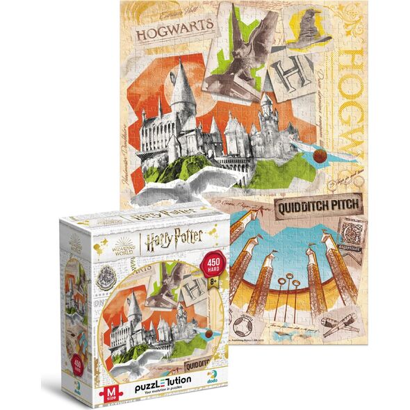 Dodo Puzzle "Harry Potter" - "Szkoła Hogwartu" Wysoka Jakość 450 Elementów 8+