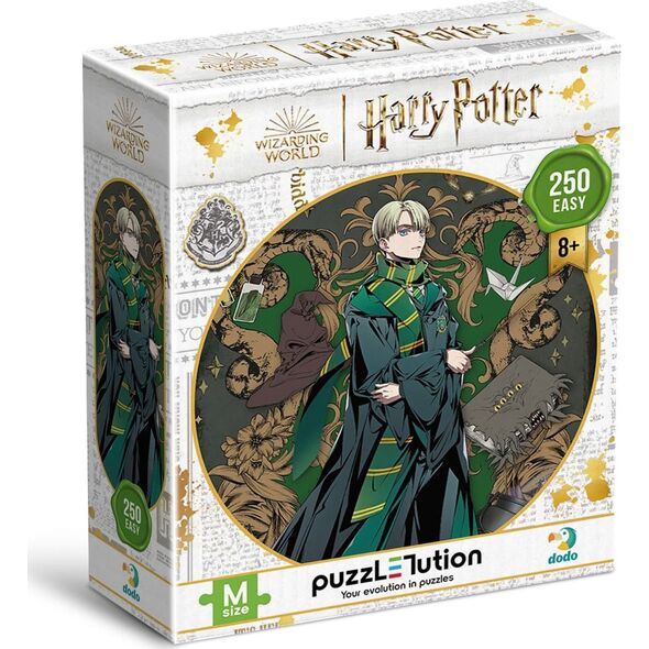 Dodo Puzzle Z Motywem "Harry Potter" - "Draco Malfoy" Slytherin 250 Elementów 8+