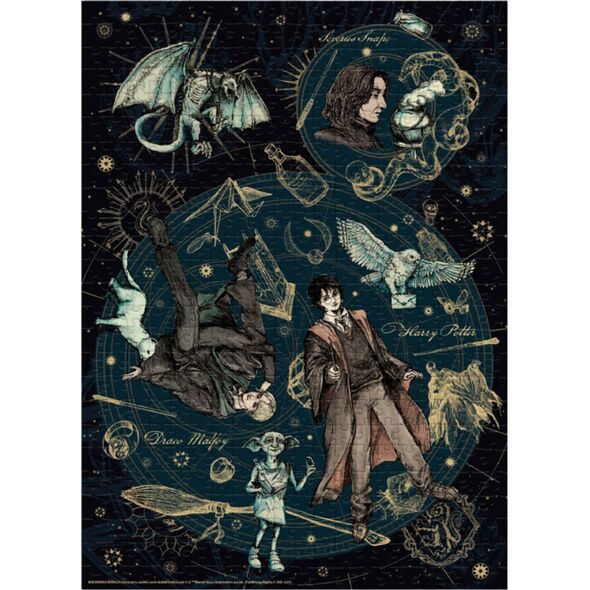 Dodo Puzzle Harry Potter Układanka Zestaw 500 Kolorowych Elementów Magia