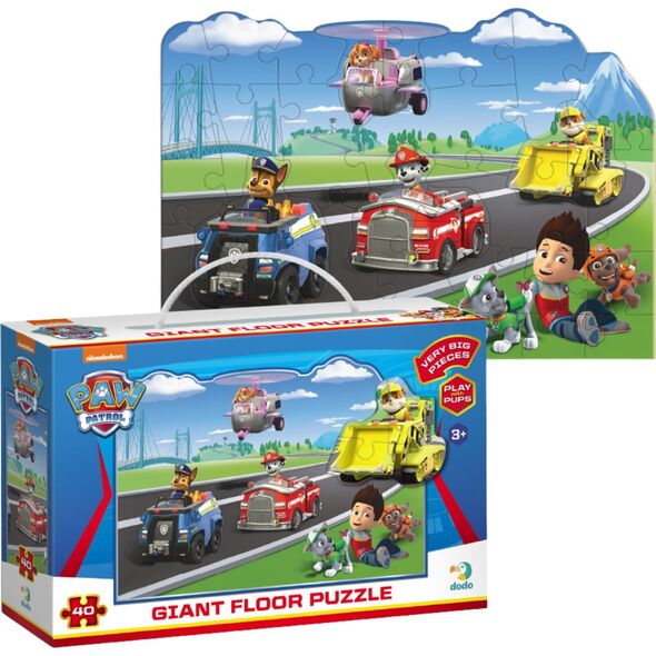 Dodo Duże Puzzle Podłogowe "Psi Patrol" Układanka 40 Elementów Mega Zestaw
