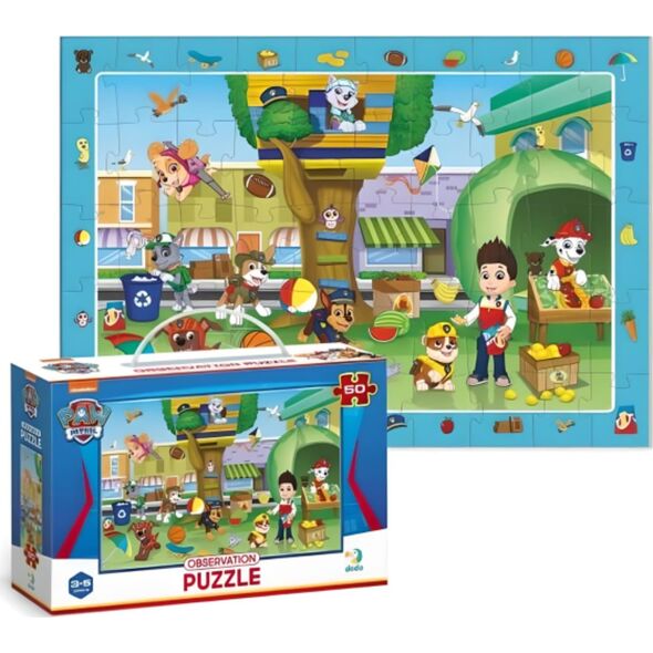 Dodo Puzzle obserwacyjne Paw Psi Patrol Zestaw Do Układania Układanka 50 Element