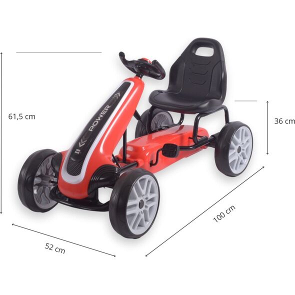 Milly Mally Milly Mally Gokart na pedały Power Red