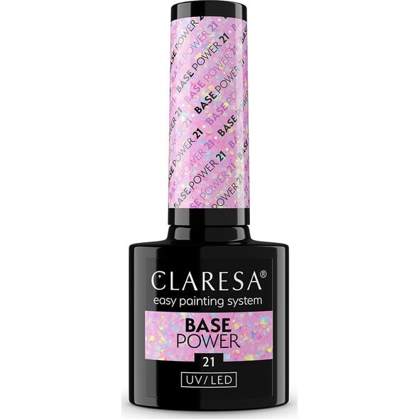 Claresa CLARESA Baza Hybrydowa Base Power Liliowa 21 5 g