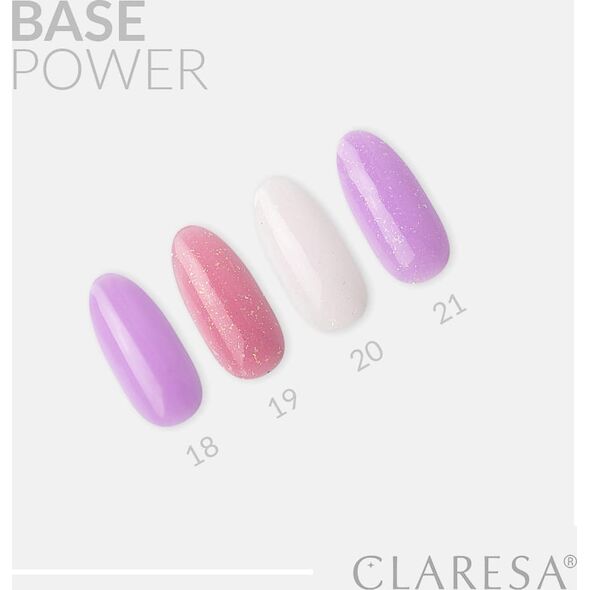 Claresa CLARESA Baza Hybrydowa Base Power Liliowa 21 5 g