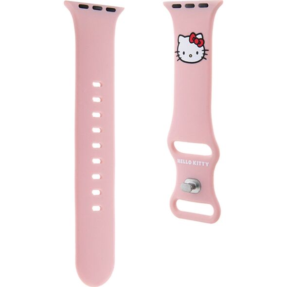 HelloKitty Hello Kitty Pasek HKAWLSCHBLP Apple Watch 42/44/45/49mm różowy/pink strap Silicone Kitty Head