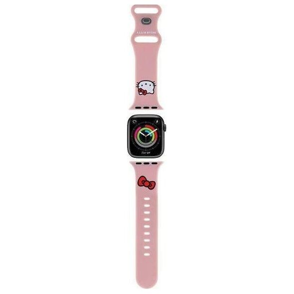 HelloKitty Hello Kitty Pasek HKAWLSCHBLP Apple Watch 42/44/45/49mm różowy/pink strap Silicone Kitty Head