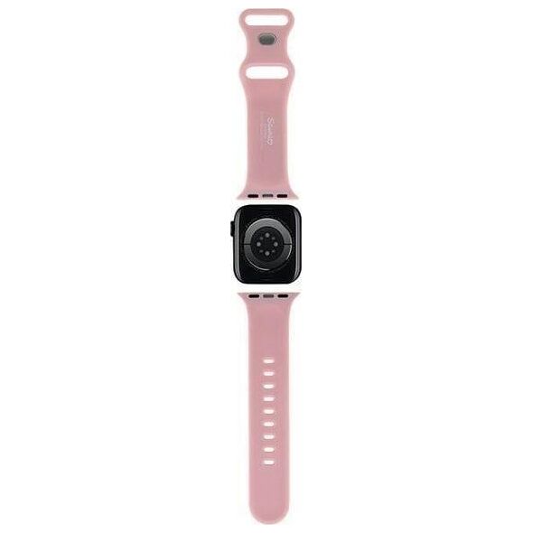 HelloKitty Hello Kitty Pasek HKAWLSCHBLP Apple Watch 42/44/45/49mm różowy/pink strap Silicone Kitty Head