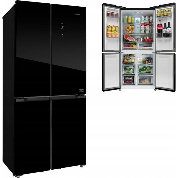 Lodówka Concept Lodówka Multidoor Quattro BLACK LA8383bc