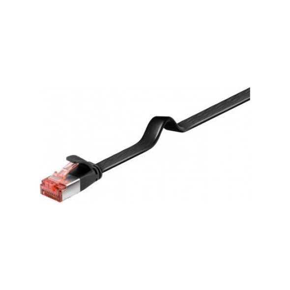 Triton CAT 6 kabel krosowy płaski,U/FTP, czarny - Długość kabla 3 m