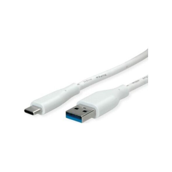 Kabel USB Value USB-A - USB-C 2 m Biały