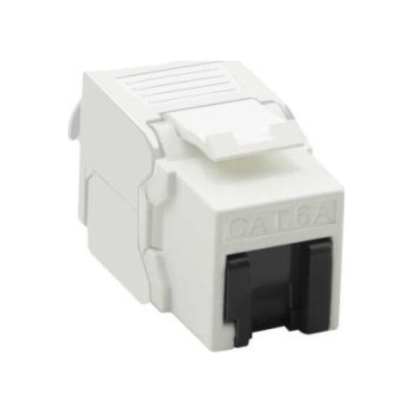 Value VALUE Cat.6A (Class EA) Keystone, RJ-45, nieekranowany, srebrny, beznarzędziowy, biały
