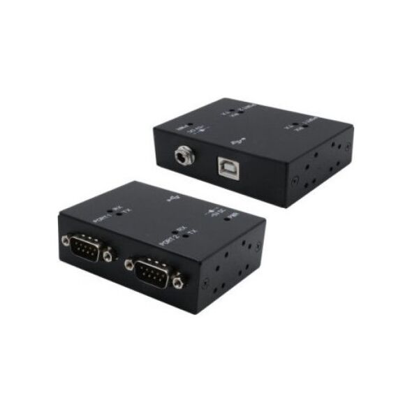 Exsys EXSYS EX-13072HM USB 2.0 do 2 portów szeregowych RS-232 metalowa obudowa chipset FTDI