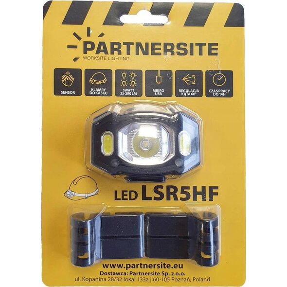 Latarka Partnersite Partnersite LSR5HF Akumulatorowa latarka czołowa