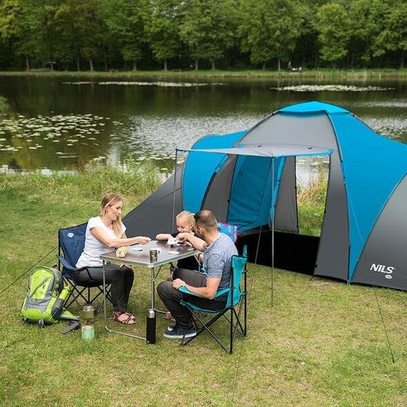 Nils Extreme NC6031 NIEBIESKO-SZARY NAMIOT KEMPINGOWY HIGHLAND NILS CAMP