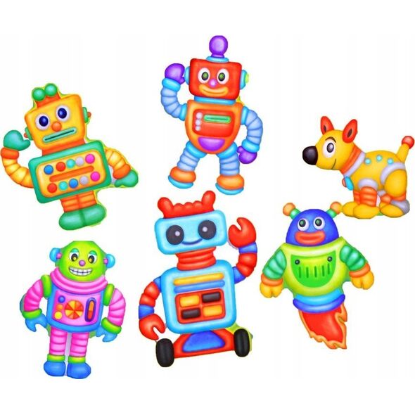 Jokomisiada Zestaw zrób sam magnesy Roboty gips farby ZA3278