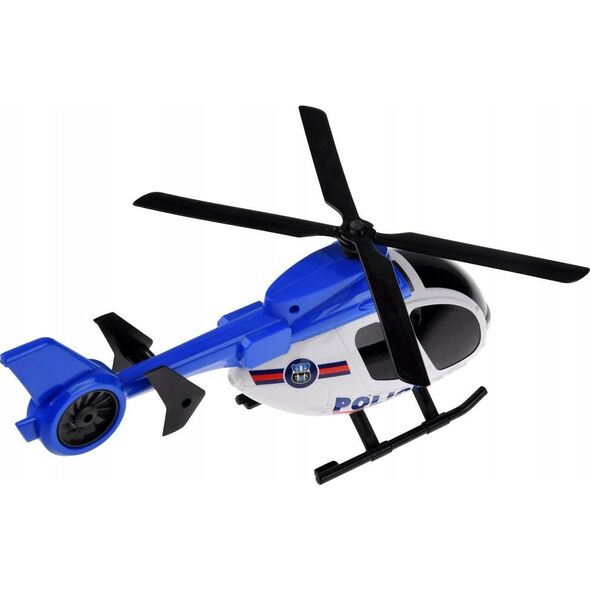 Jokomisiada Zestaw pojazdów policyjnych auto helikopter dźwięk światło ZA4626
