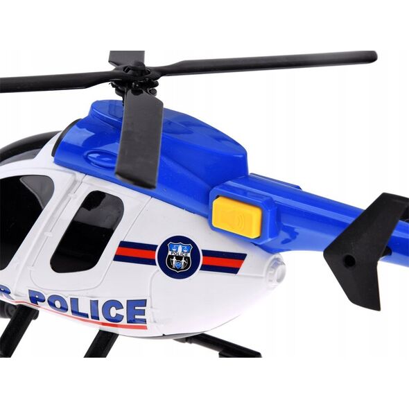 Jokomisiada Zestaw pojazdów policyjnych auto helikopter dźwięk światło ZA4626