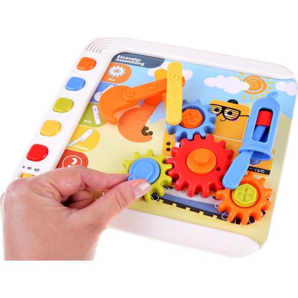 Jokomisiada Hola interaktywny Panel nauka emocji liczb figur Montessori ZA4652