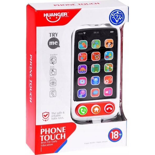 Jokomisiada Telefon smartfon dotykowy interaktywny dla malucha światła melodie ZA4660