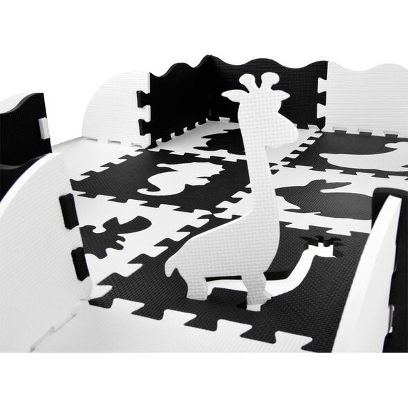 Jokomisiada Puzzle piankowe kontrastowa mata zwierzątka kształty ZA4783