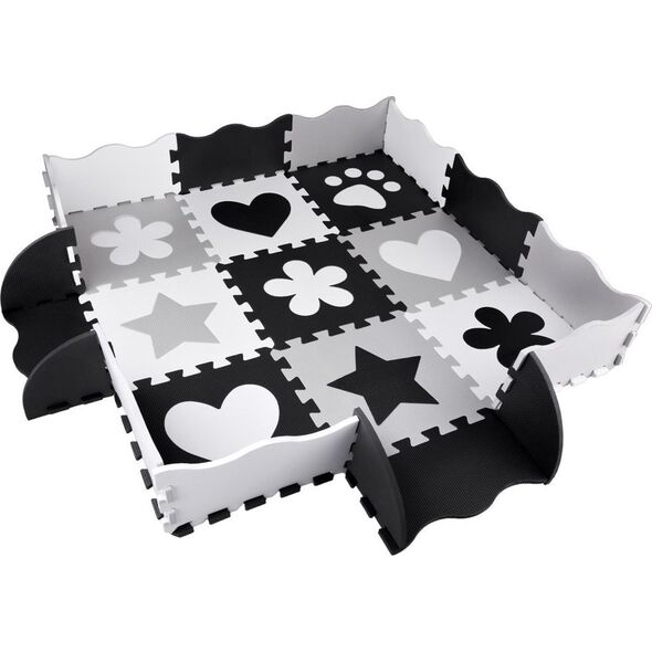 Jokomisiada Puzzle piankowe kontrastowa mata kształty ZA4782