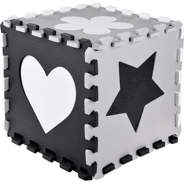 Jokomisiada Puzzle piankowe kontrastowa mata kształty ZA4782