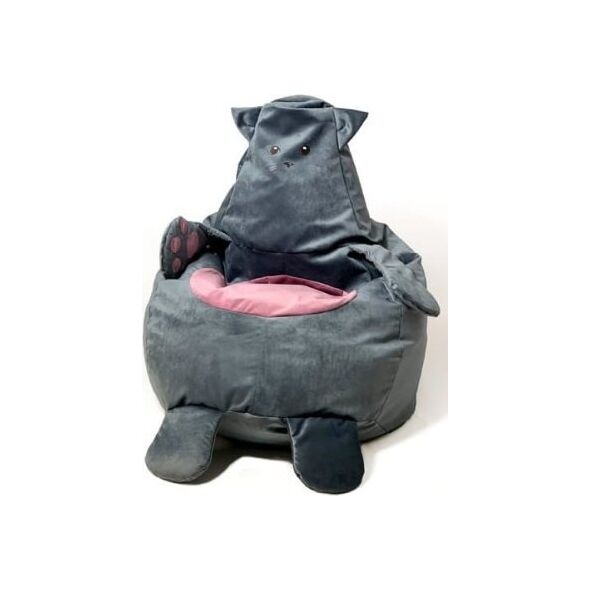 Go Gift Pufa worek sako KOTEK szary XL 130x90
