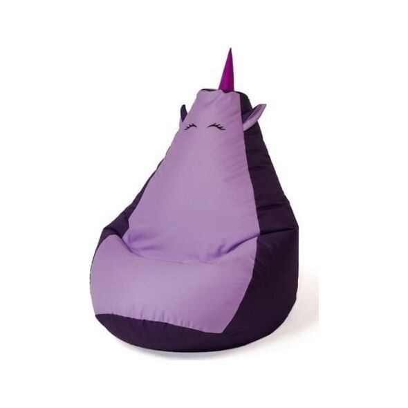 Go Gift Pufa worek sako JEDNOROŻEC fiolet- jasny fiolet XXL 140x100