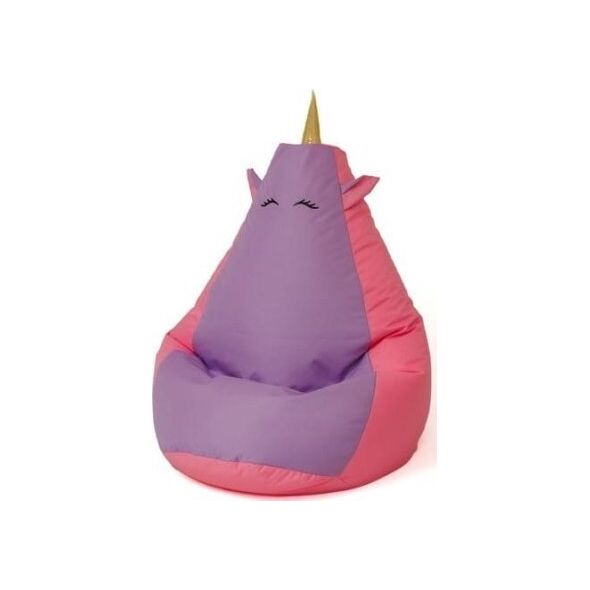 Go Gift Pufa worek sako JEDNOROŻEC róż-fiolet XXL 140x100