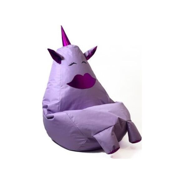 Go Gift Pufa worek sako JEDNOROŻEC Z USTAMI fiolet XL 130x90