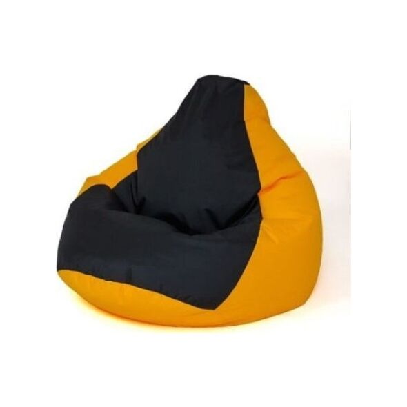 Go Gift Pufa worek sako GRUSZA żółty-czarny XL 130x90