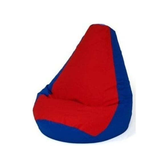Go Gift Pufa worek sako GRUSZA granatowy-czerwony XL 130x90