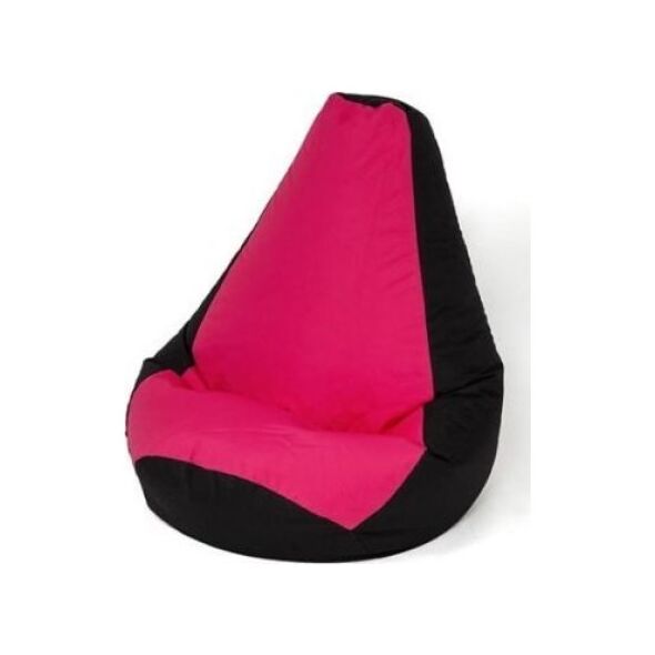 Go Gift Pufa worek sako GRUSZA czarny-różowy XXL 140x100