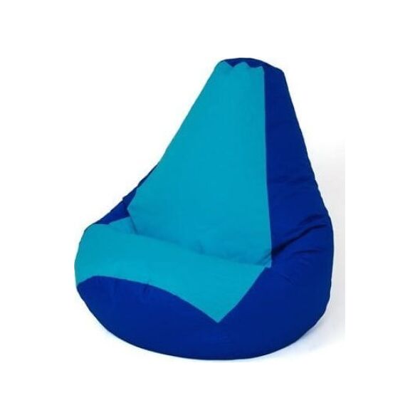 Go Gift Pufa worek sako GRUSZA granatowy-niebieski XL 130x90