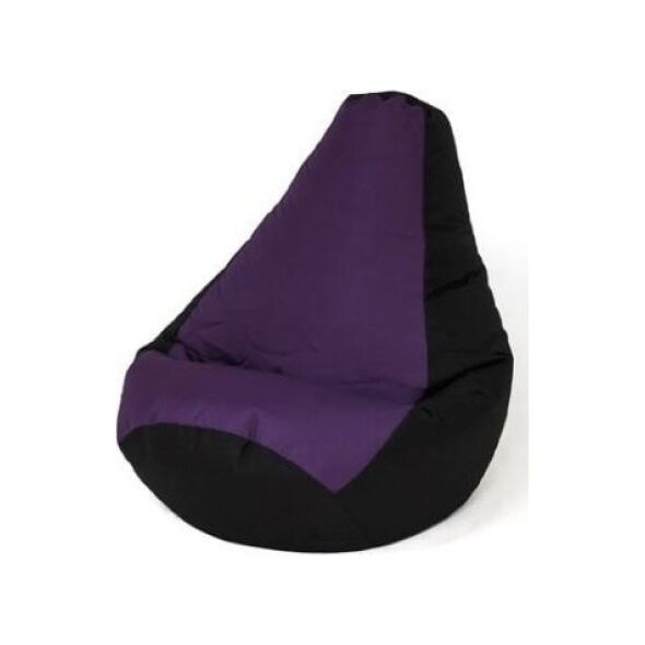 Go Gift Pufa worek sako GRUSZA czarny-fiolet XL 130x90