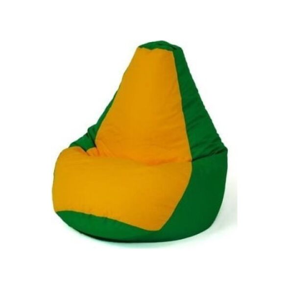 Go Gift Pufa worek sako GRUSZA zielony-żółty XL 130x90