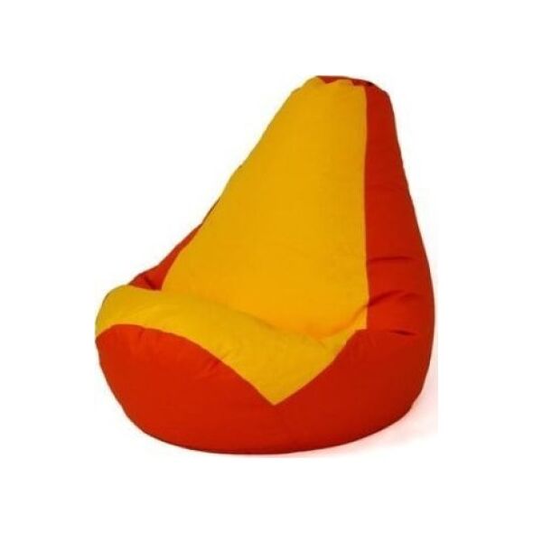 Go Gift Pufa worek sako GRUSZA czerwony-żółty XL 130x90