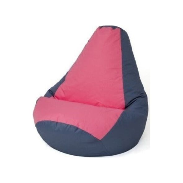 Go Gift Pufa worek sako GRUSZA szary-różowy XL 130x90
