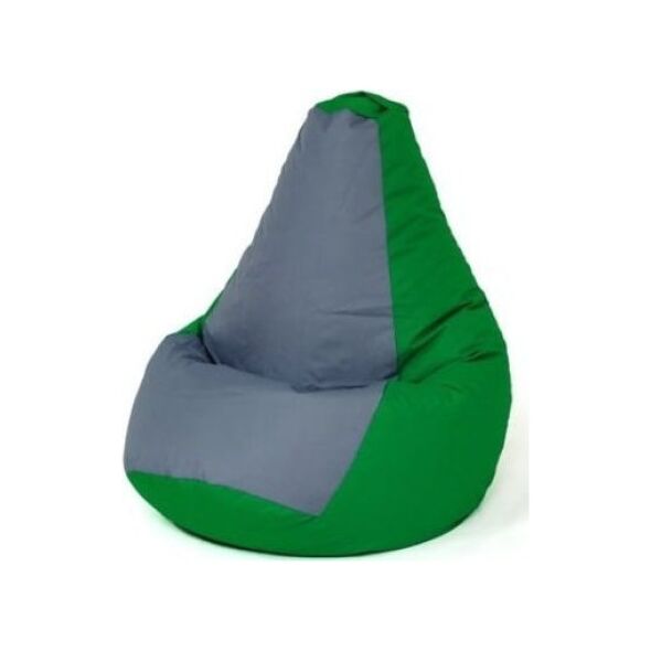 Go Gift Pufa worek sako GRUSZA zielony-szary XL 130x90