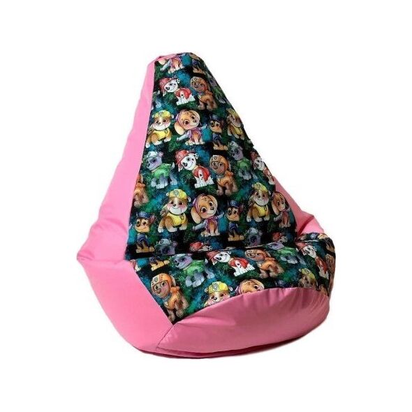 Go Gift Pufa worek sako GRUSZA DRUK róż-psi patrol XL 130x90