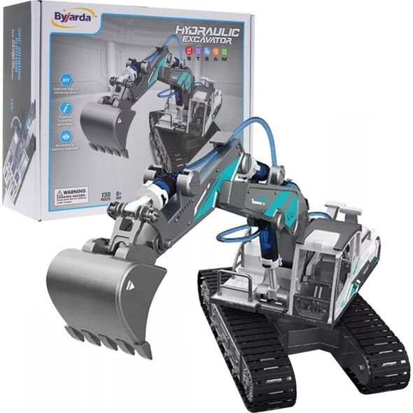 Triton Koparka Hydrauliczna do Składania dla dzieci 8+ Ruchome elementy + Części konstrukcyjne 130 el.