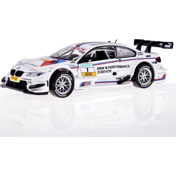 Jokomisiada Auto metalowe sportowy model BMW M3 DTM skala 1:32 dźwięki światła ZA4608