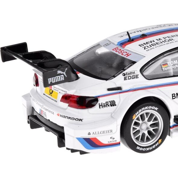 Jokomisiada Auto metalowe sportowy model BMW M3 DTM skala 1:32 dźwięki światła ZA4608